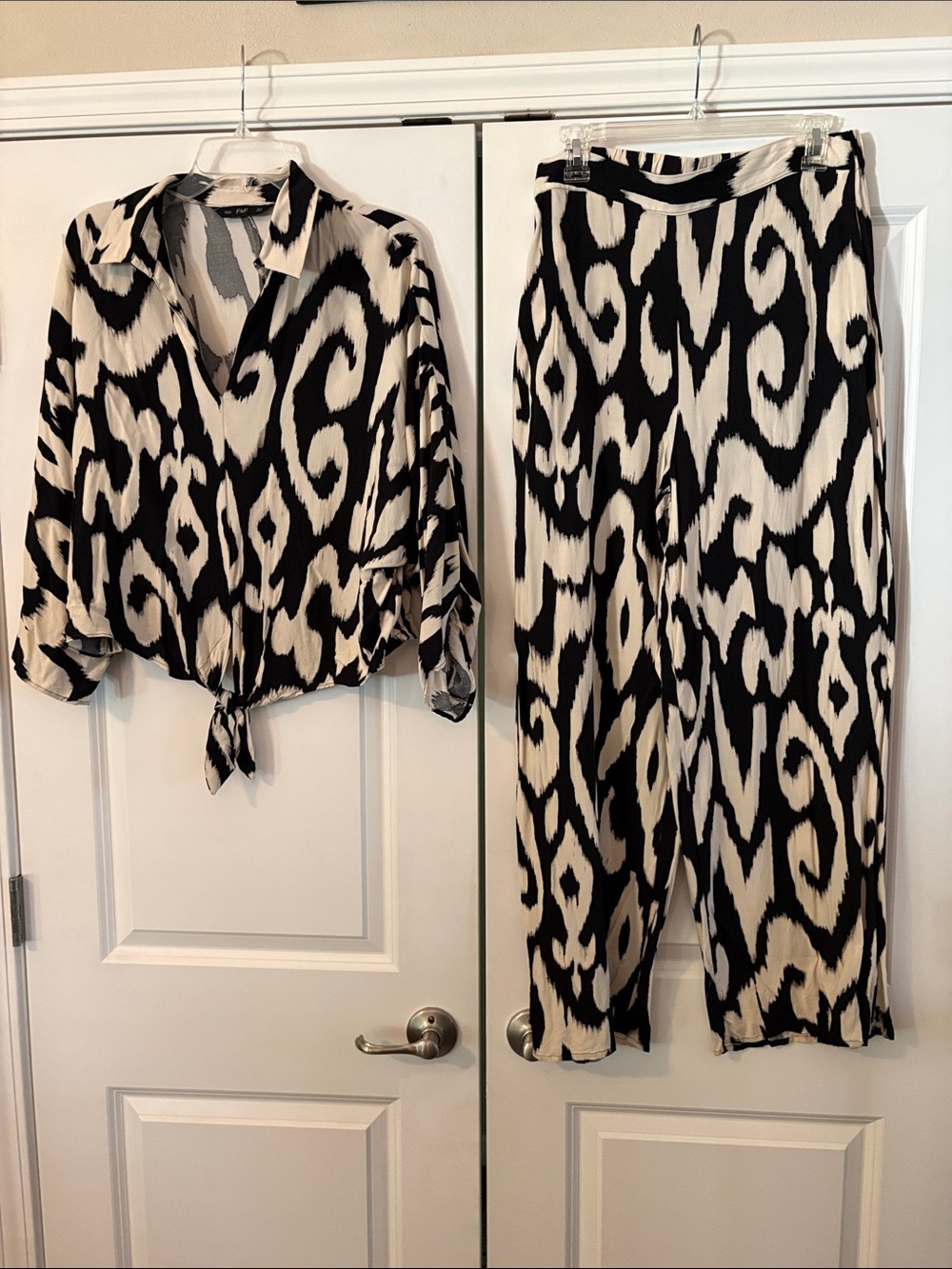 Co-ord - Black & Cream